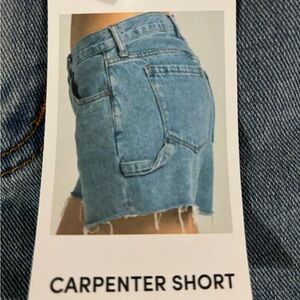 Classic Blue Denim Carpenter Shorts